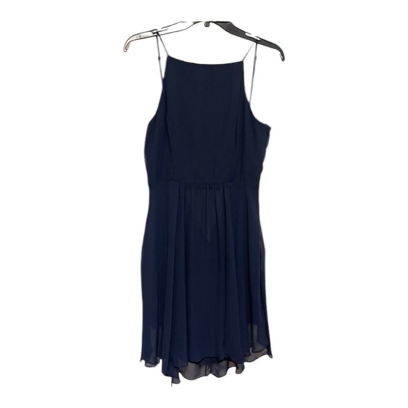 B DARLIN Junior’s Navy Blue HOCO Formal Dress-Size‎ 13/14 - Picture 1 of 3